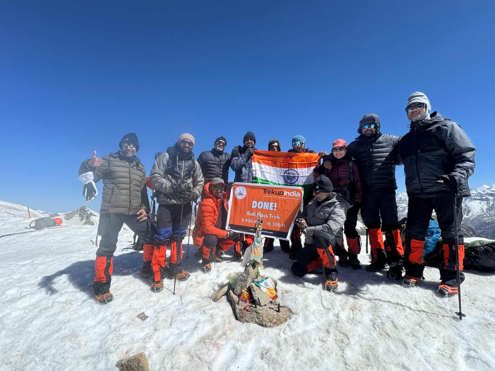 India’s Oldest and Safest Trekking Organisation 11 first Bali Pass trek of the season