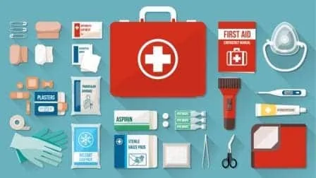 Things To Carry For The Trek 8 first aid kit items